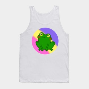 LGBTQ+ Pansexual Pride Frog Design Tank Top